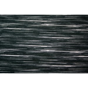 10cm Sommersweat "Linien" schwarz (Grundpreis € 24,00/m)